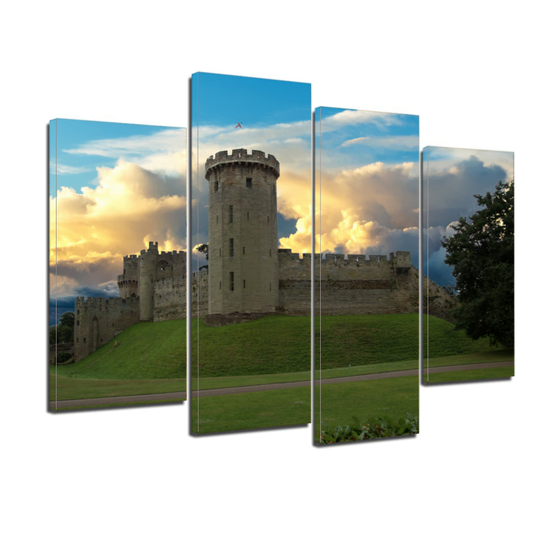 Warwick Castle Fort Heritage Tower Canvas Prints Wall Art Home Decor - Canvas Print Sale