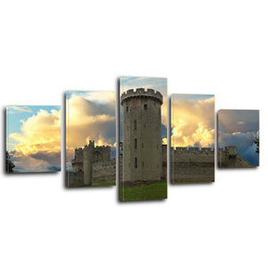Warwick Castle Fort Heritage Tower Canvas Prints Wall Art Home Decor - Canvas Print Sale