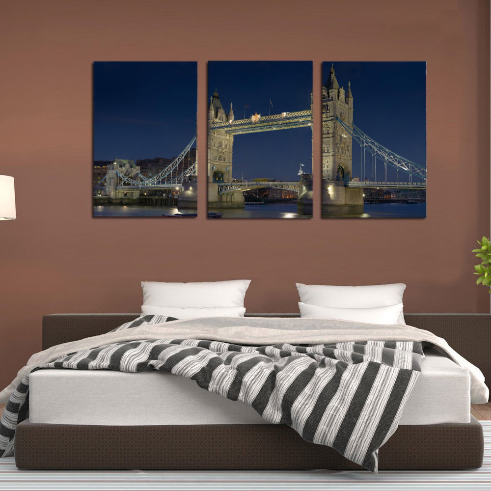 London Tower Bridge Night Canvas Prints - Canvas Print Sale