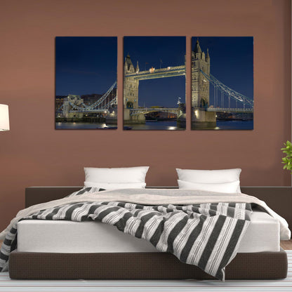 London Tower Bridge Night Canvas Prints - Canvas Print Sale