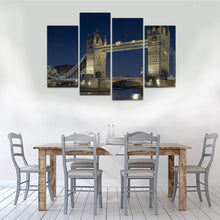 Load image into Gallery viewer, London Tower Bridge Night Canvas Prints - Canvas Print Sale