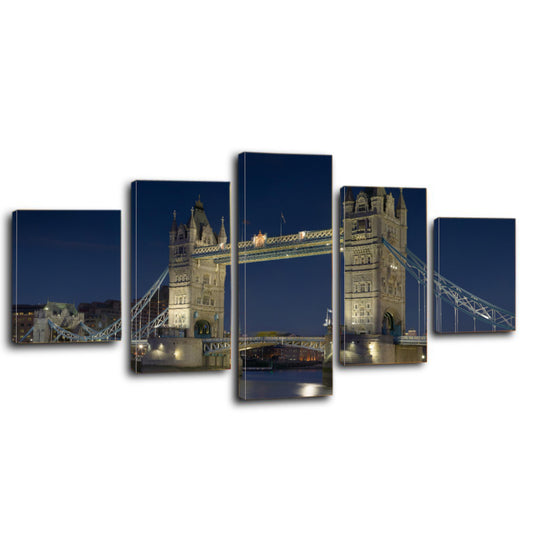 London Tower Bridge Night Canvas Prints - Canvas Print Sale